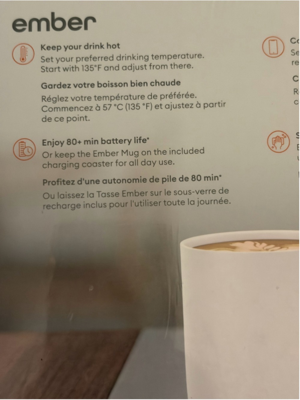 NEW Sealed Ember 2 Temperature Control Mug, 14 oz, White with Handle - Picture 7 of 11